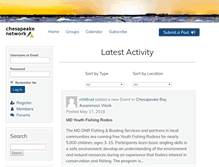 Tablet Screenshot of chesapeakenetwork.org